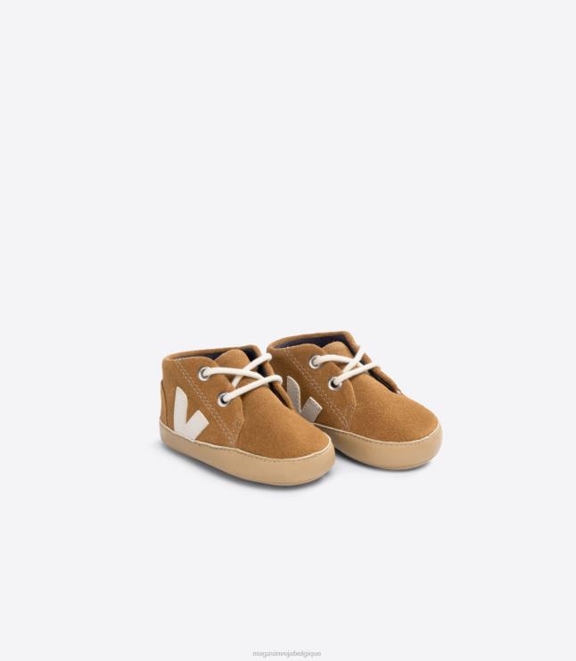 enfants Veja bébé daim camel pierre chaussures 82NJ6402