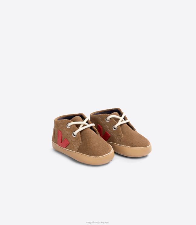 enfants Veja bébé daim marron pékin chaussures 82NJ6406