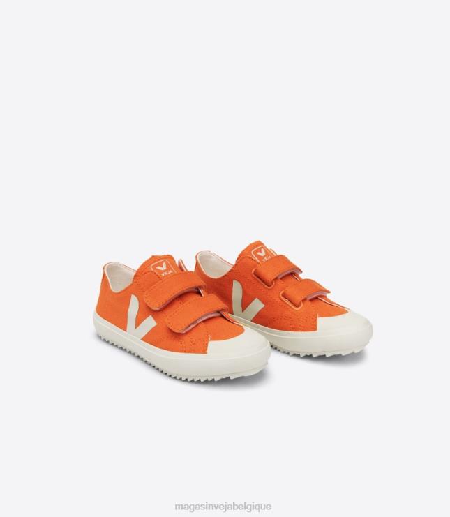 enfants Veja ollie toile citrouille pierre chaussures 82NJ6396