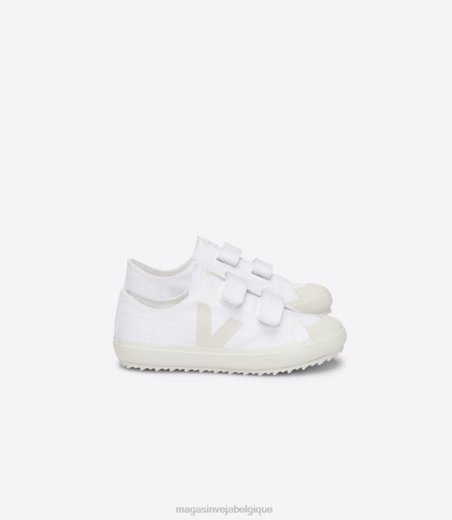 enfants Veja toile ollie pierre blanche chaussures 82NJ6399