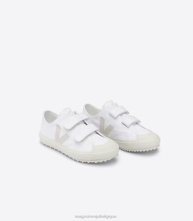 enfants Veja toile ollie pierre blanche chaussures 82NJ6399