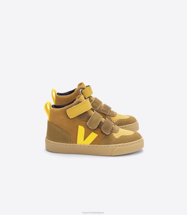 enfants Veja v-10 mi daim multico camel tonique chaussures 82NJ6345