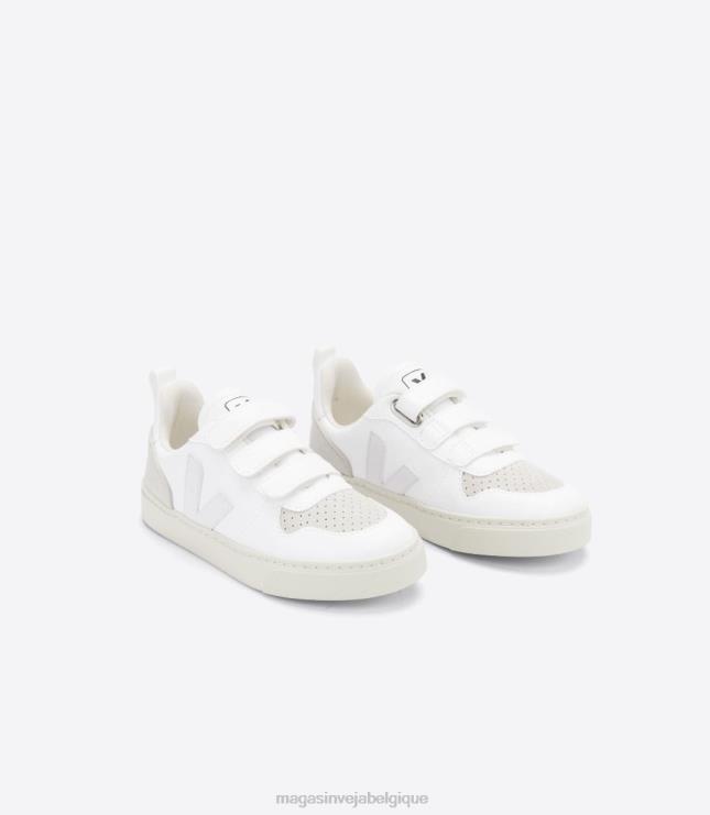 enfants Veja v-10 cwl blanc naturel chaussures 82NJ6373