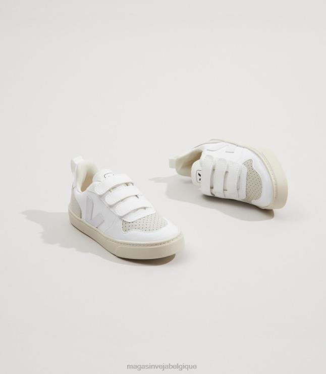 enfants Veja v-10 cwl blanc naturel chaussures 82NJ6373