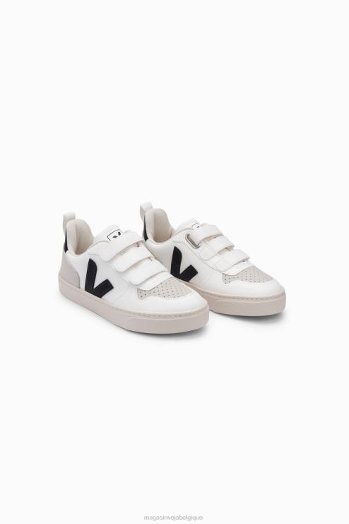 enfants Veja v-10 cwl blanc noir chaussures 82NJ6361