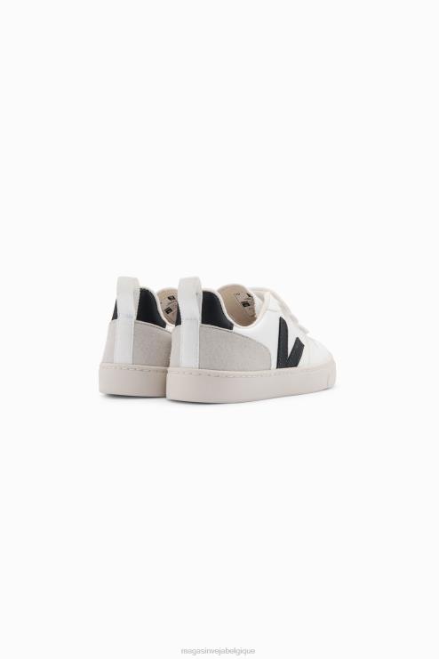 enfants Veja v-10 cwl blanc noir chaussures 82NJ6361