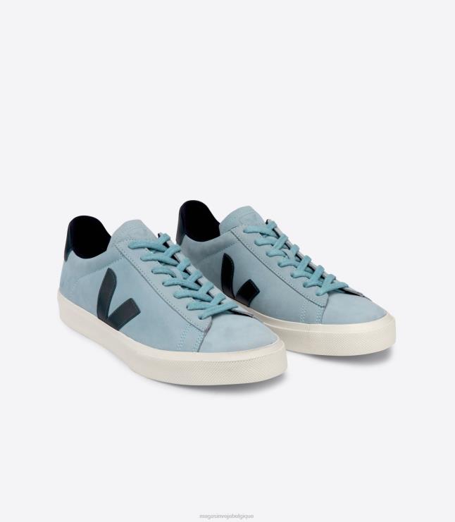 femmes Veja campo nubuck acier nautico chaussures 82NJ6224