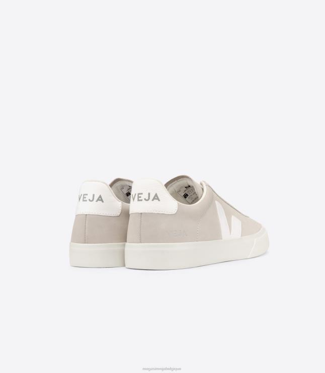 femmes Veja campo nubuck blanc naturel chaussures 82NJ6228