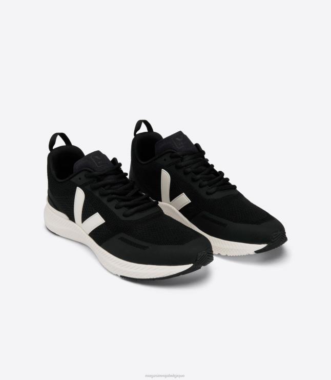 Hommes Veja impala crème noire chaussures 82NJ6215