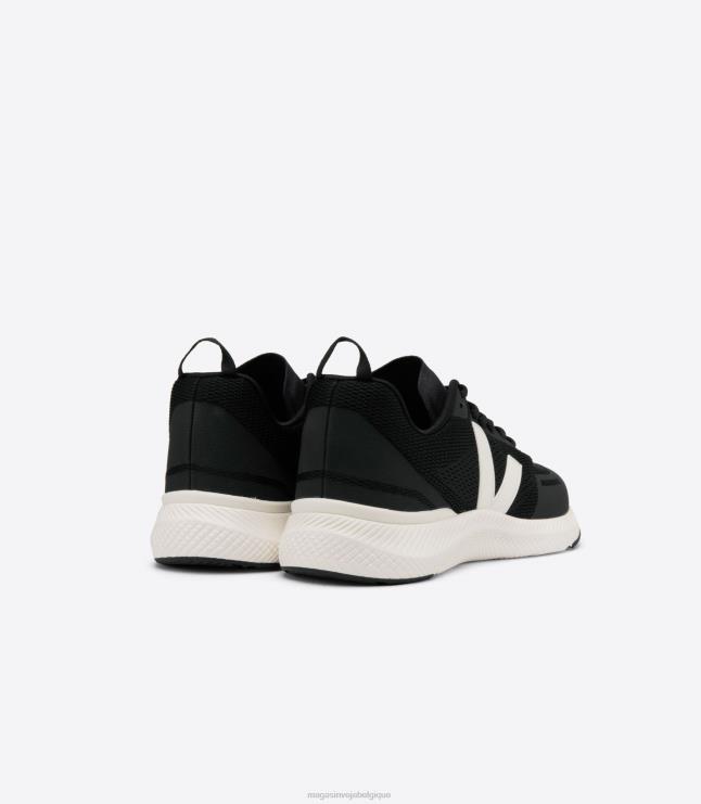 Hommes Veja impala crème noire chaussures 82NJ6215