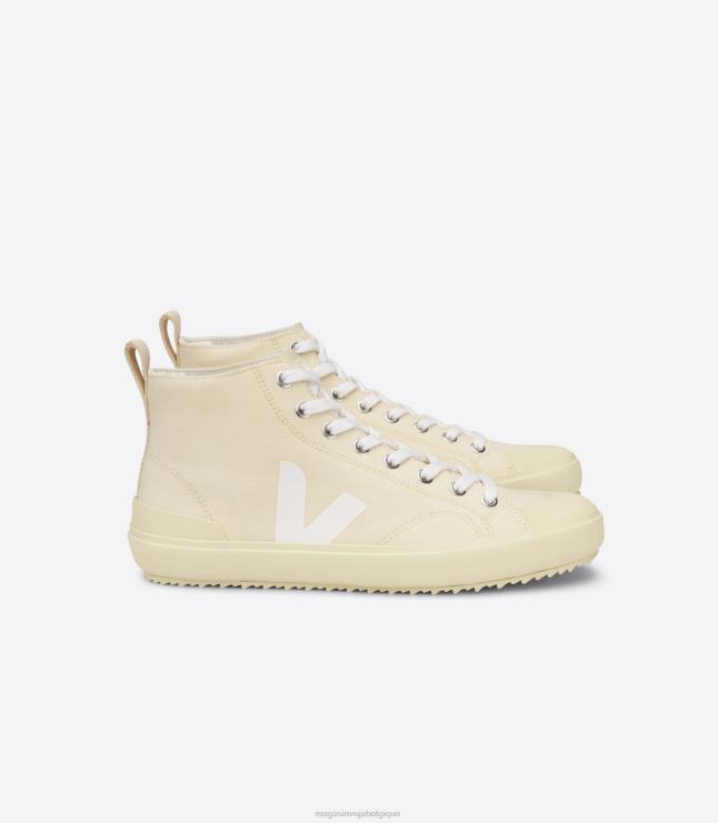 Hommes Veja nova ht toile beurre blanc semelle beurre chaussures 82NJ6162