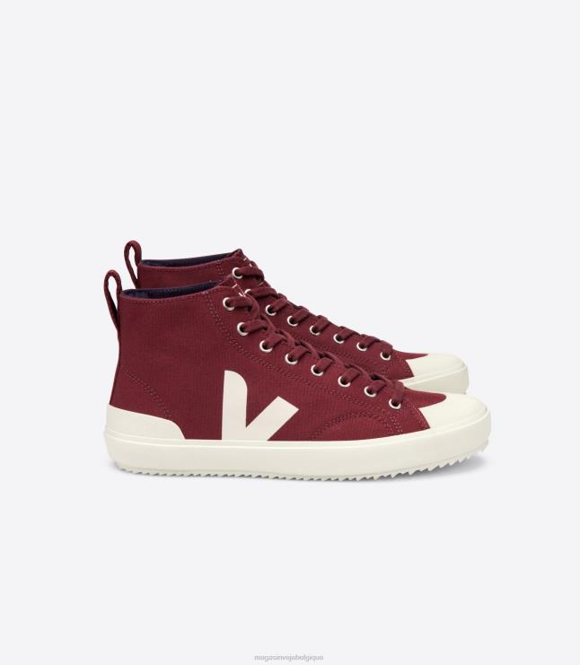 Hommes Veja toile nova ht amarante pierre chaussures 82NJ6158