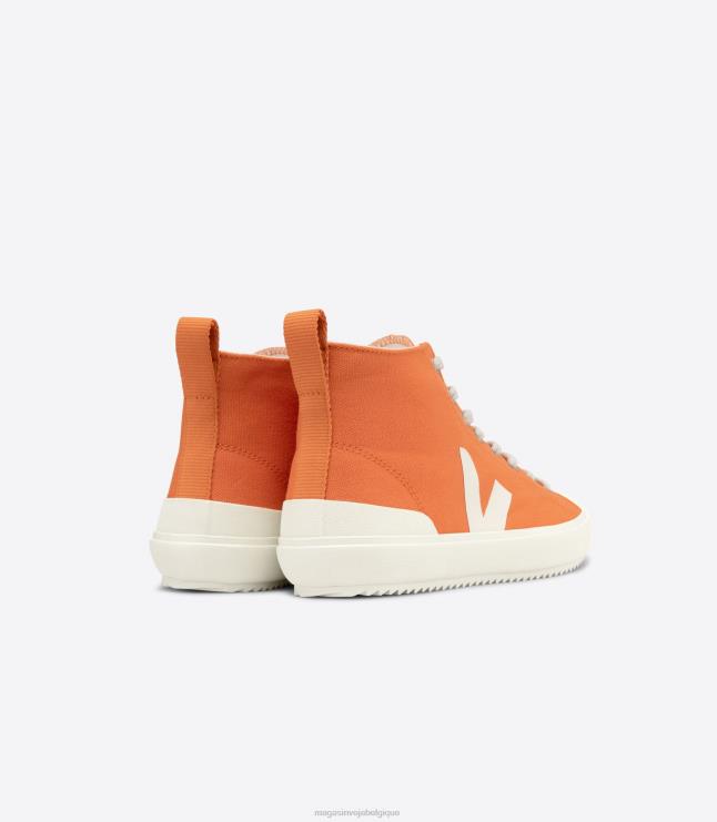 Hommes Veja toile nova ht citrouille pierre chaussures 82NJ6152