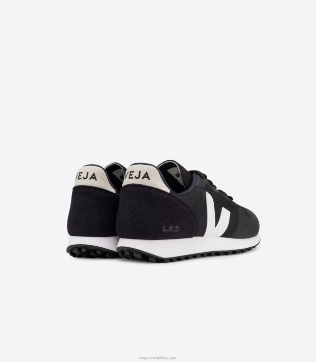 Hommes Veja sdu b-mesh noir blanc chaussures 82NJ6143