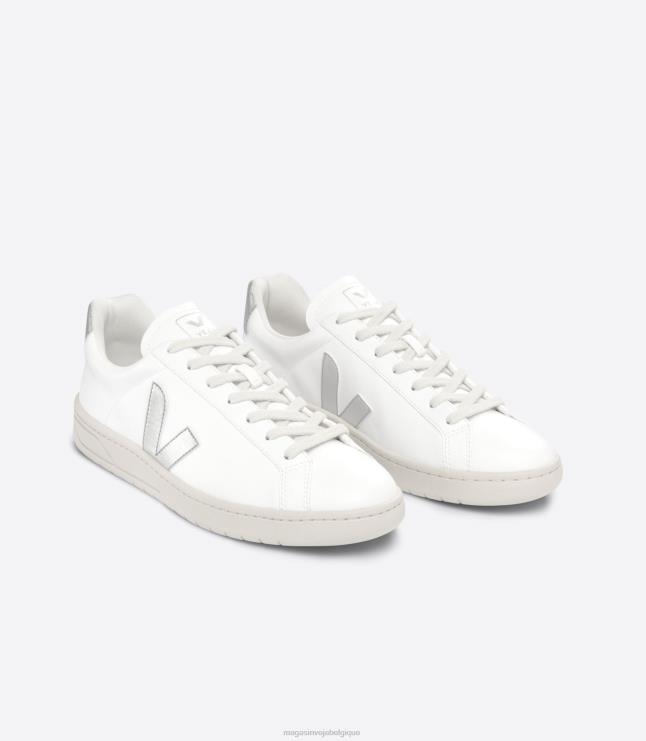 Hommes Veja urca cwl blanc argent chaussures 82NJ6137