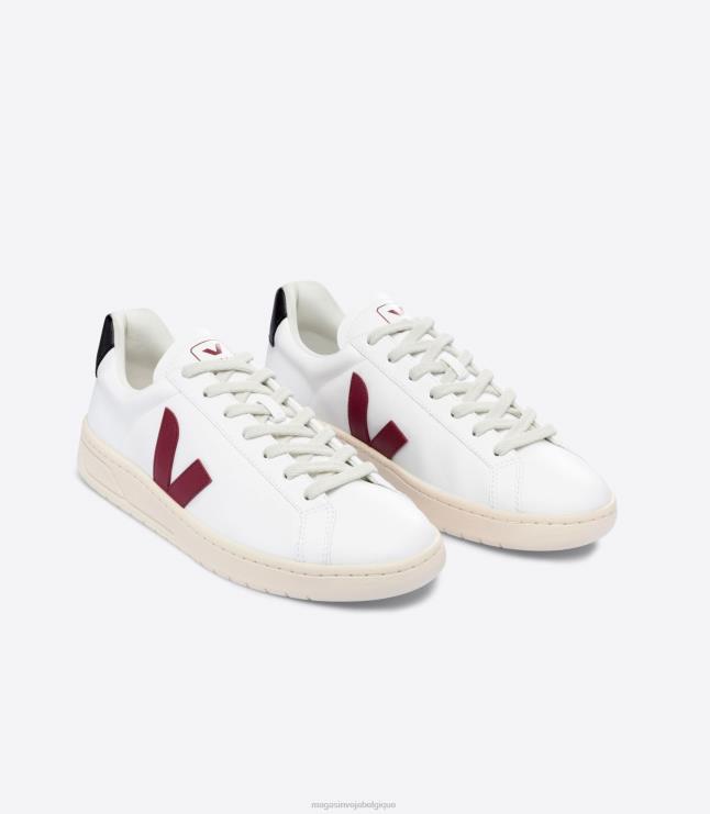 Hommes Veja urca cwl blanc marsala noir chaussures 82NJ6135