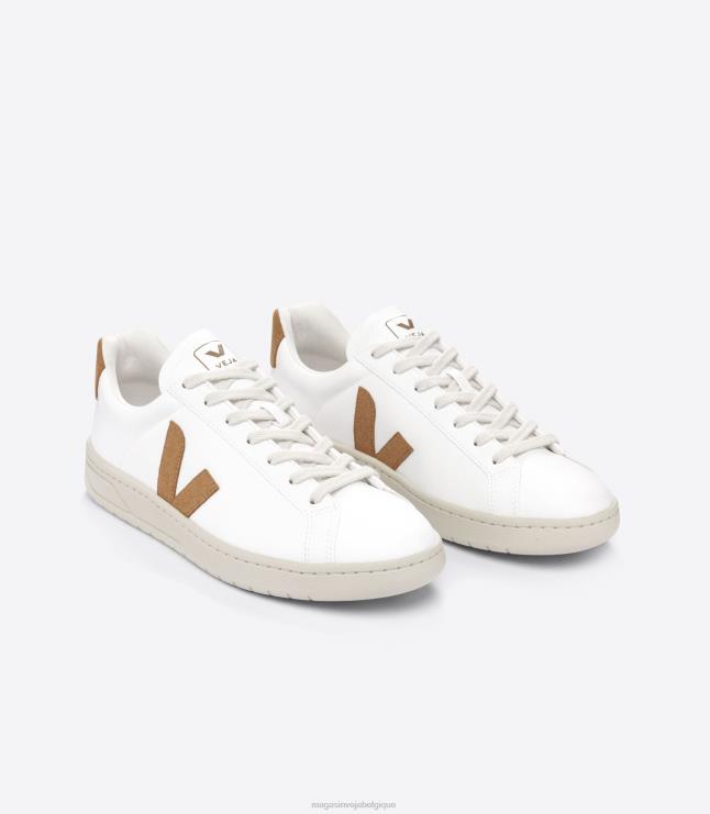 Hommes Veja urca cwl chameau blanc chaussures 82NJ6133