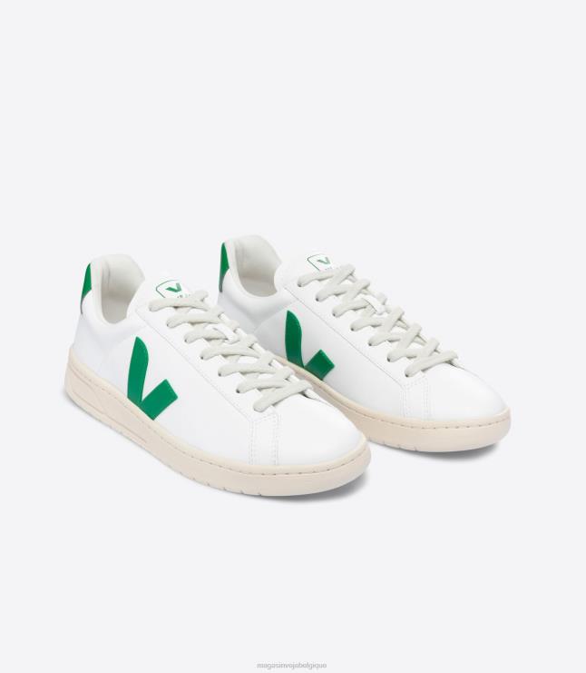 Hommes Veja urca cwl émeraude blanche chaussures 82NJ6136