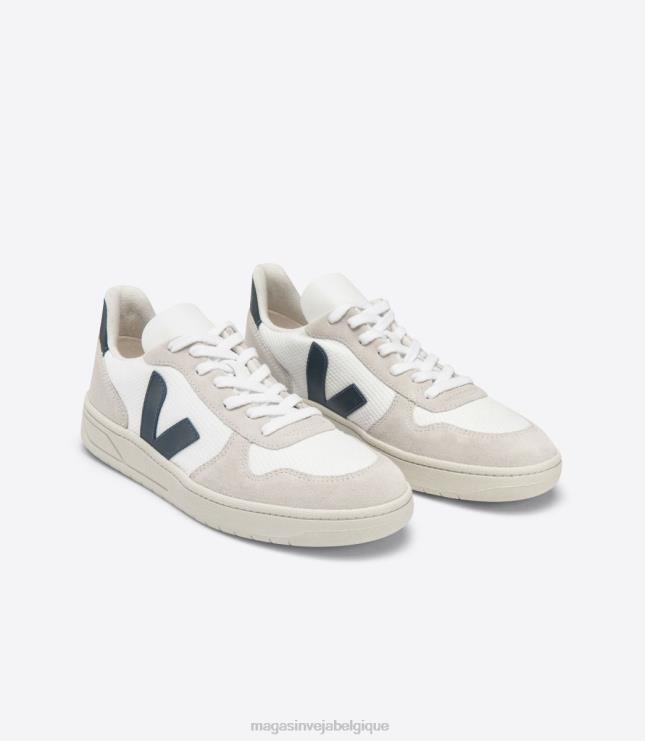 Hommes Veja v-10 b-mesh blanc nautico chaussures 82NJ646