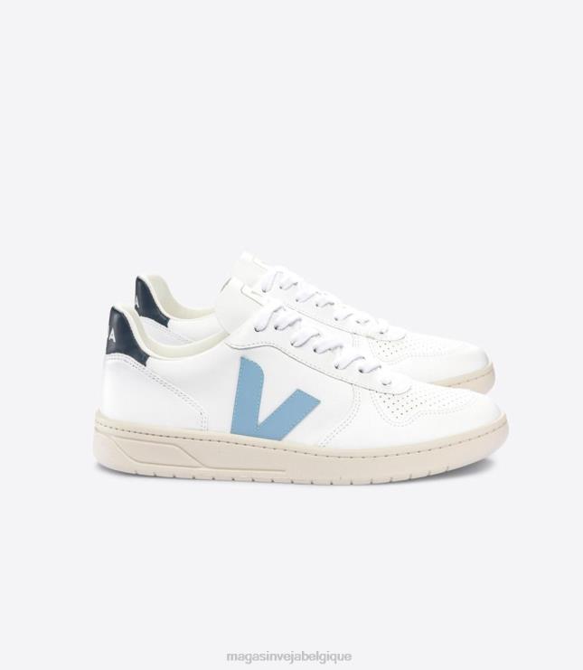 Hommes Veja v-10 cwl acier blanc nautico chaussures 82NJ655