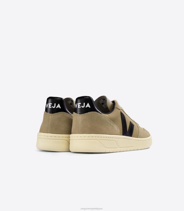 Hommes Veja v-10 ripstop dune noir chaussures 82NJ648