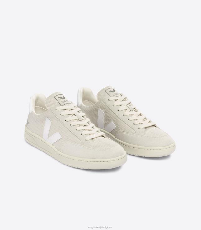 Hommes Veja v-12 alveomesh blanc naturel chaussures 82NJ635