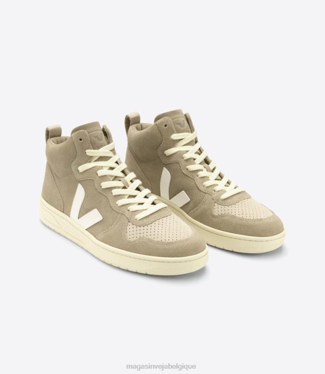 Hommes Veja v-15 daim dune pierre chaussures 82NJ683