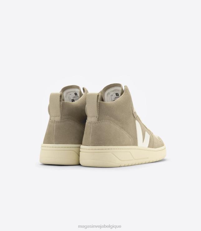 Hommes Veja v-15 daim dune pierre chaussures 82NJ683