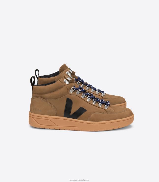 Women Veja RORAIMA NUBUCK TENT BLACK chaussures 82NJ6250