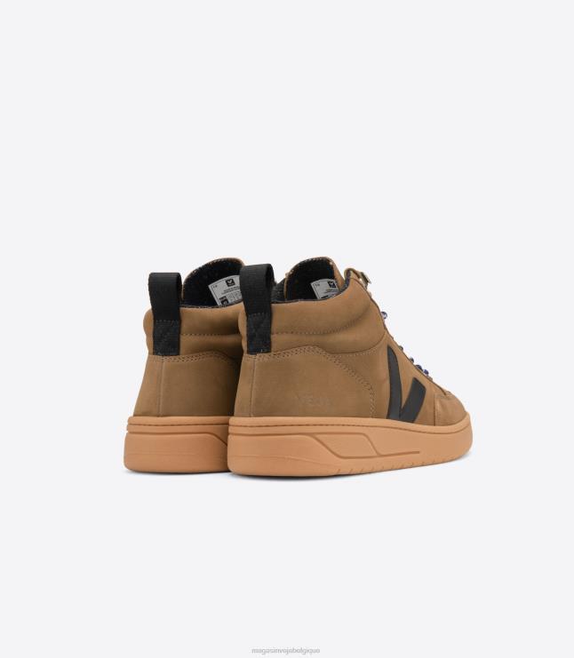 Women Veja RORAIMA NUBUCK TENT BLACK chaussures 82NJ6250